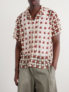 BODE - Cotton-Lace Shirt - Red
