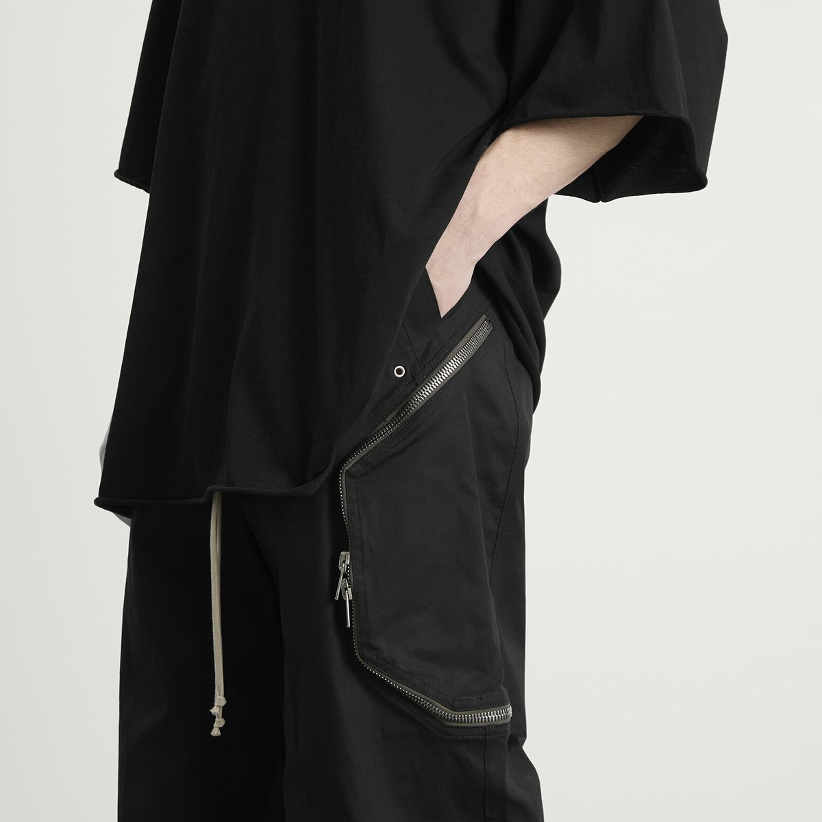 Rick Owens Men's Heizer Belas Trousers in Black Rick Owens