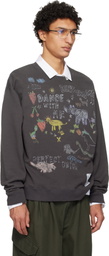 Maison MIHARA YASUHIRO Gray Kids Doodle Printed Sweatshirt