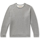 Mollusk - Mélange Fleece-Back Cotton-Blend Sweatshirt - Gray