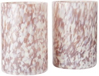 Stories of Italy Purple & White Macchia Su Macchia Tumbler Set