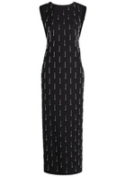 Armarium Mina Crystal-embellished Wool Midi Dress Black