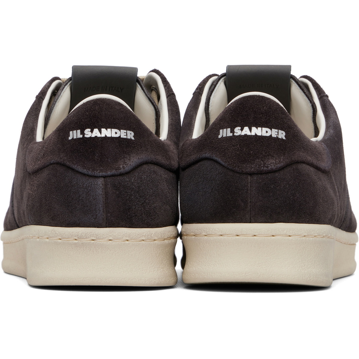 Jil Sander Gray Calfskin Sneakers