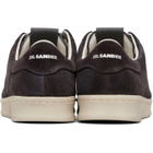 Jil Sander Gray Calfskin Sneakers