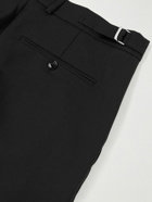 Alexander McQueen - Straight-Leg Pleated Wool-Gabardine Trousers - Black