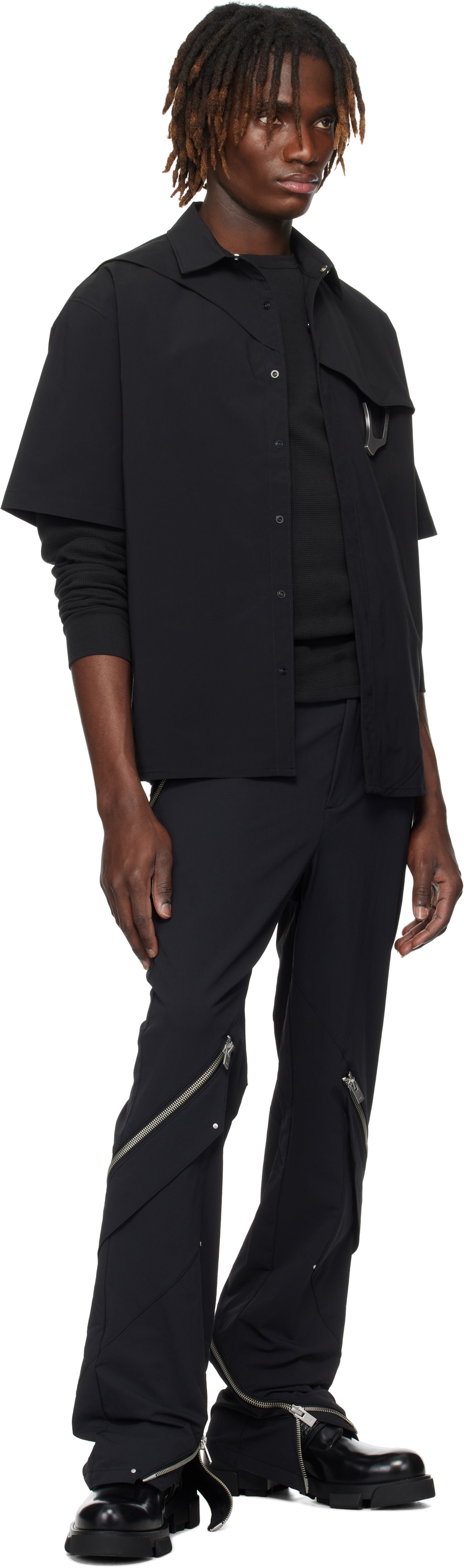 HELIOT EMIL Black Frazil Cargo Pants