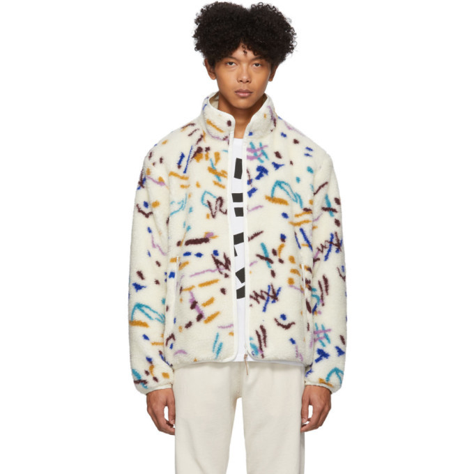 Polar Fleece Full Zip / Moonlight Camo Jacquard - JOHN ELLIOTT