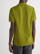 Maison Kitsuné - Logo-Appliquéd Cotton-Piqué Polo Shirt - Green