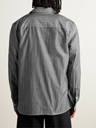 Nili Lotan - Finn Striped Cotton-Poplin Shirt - Black
