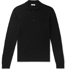 De Petrillo - Merino Wool Polo Shirt - Black