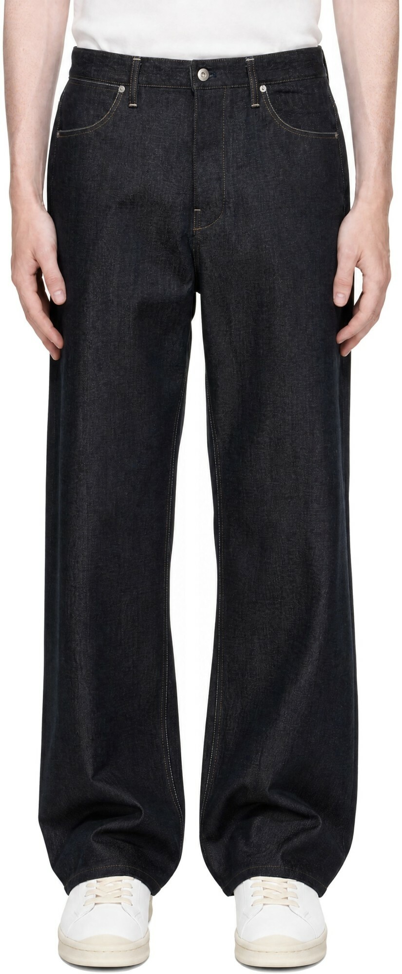 Jil Sander Blue Loose Denim Jeans