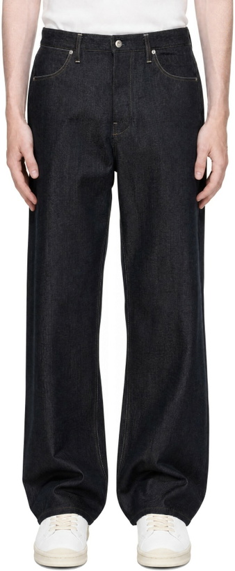 Photo: Jil Sander Blue Loose Denim Jeans