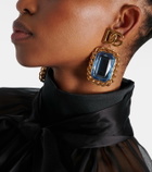 Dolce&Gabbana DG embellished clip-on earrings