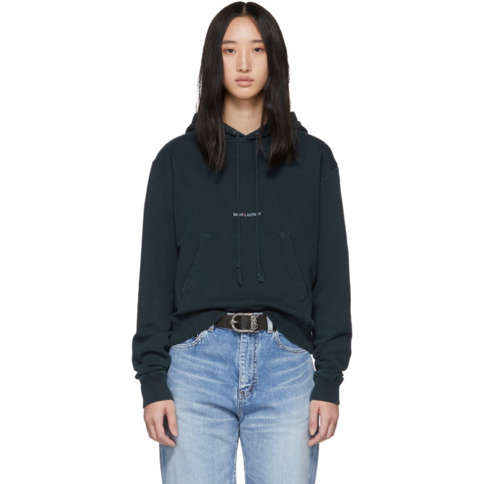 Photo: Saint Laurent Green Rive Gauche Hoodie