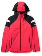 Colmar - Erwin Colour-Block Quilted Padded Hooded Ski Jacket - Red