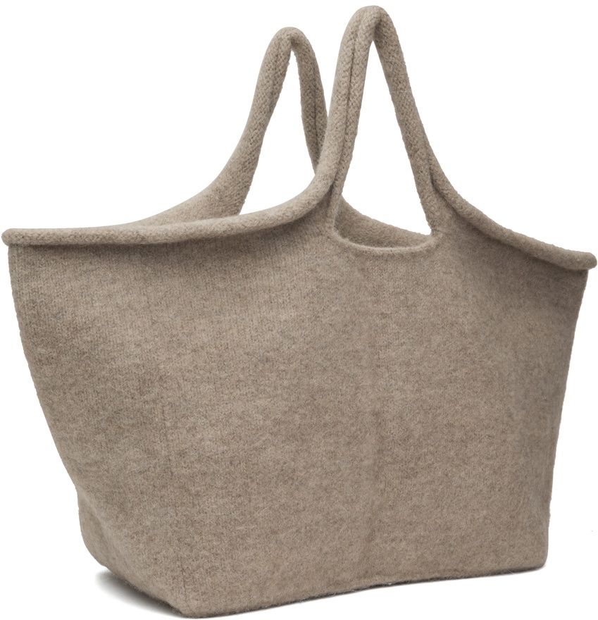 Lauren Manoogian Taupe Knit Market Tote