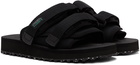 Suicoke Black MOTO-Cab-ECO Sandals