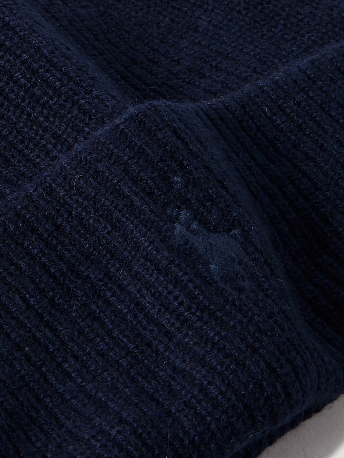 Polo Ralph Lauren - Logo-Embroidered Ribbed Cashmere Beanie