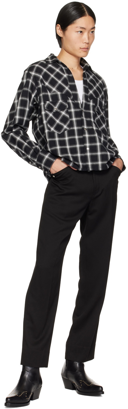 The Letters Black Check Shirt