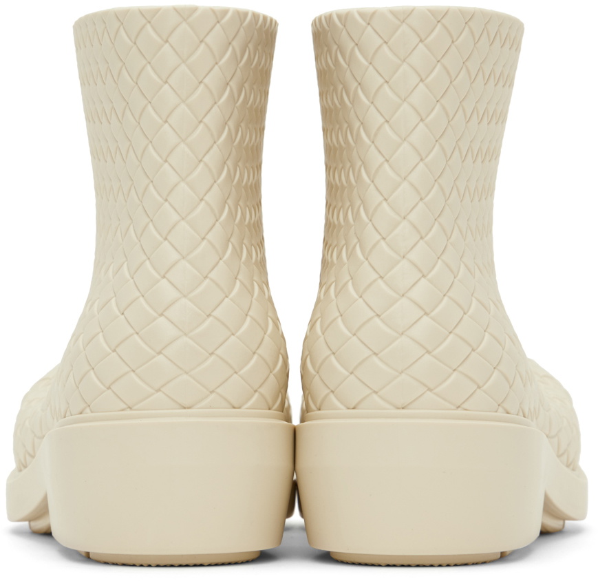 Bottega Veneta Off-White Fireman Ankle Boots Bottega Veneta display picture 2