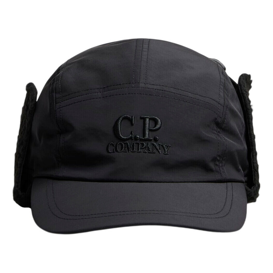 C.P. Company Black Chrome Five-Panel Cap C.P. Company