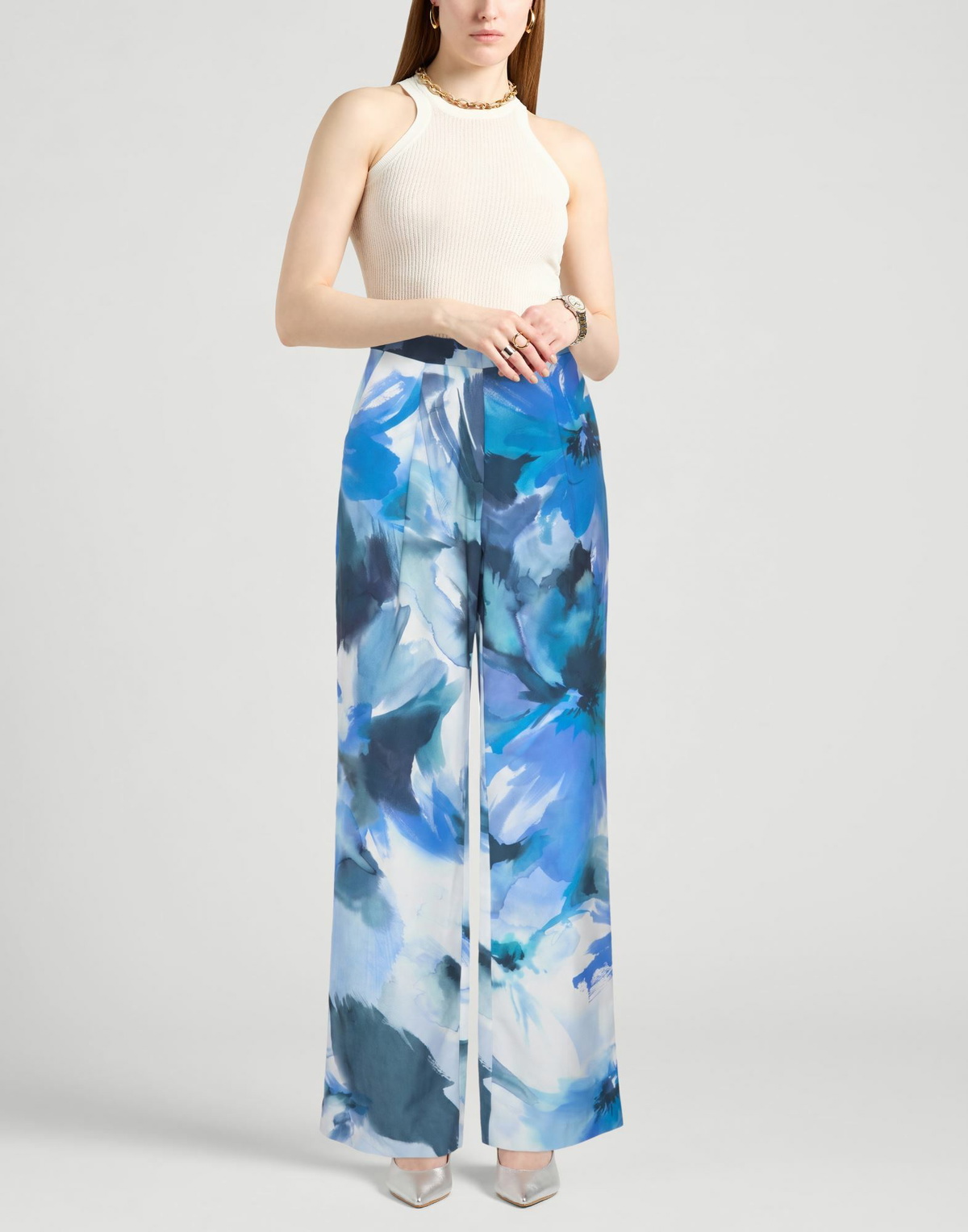 Chiara Boni La Petite Robe Womens Pants Light in Blue