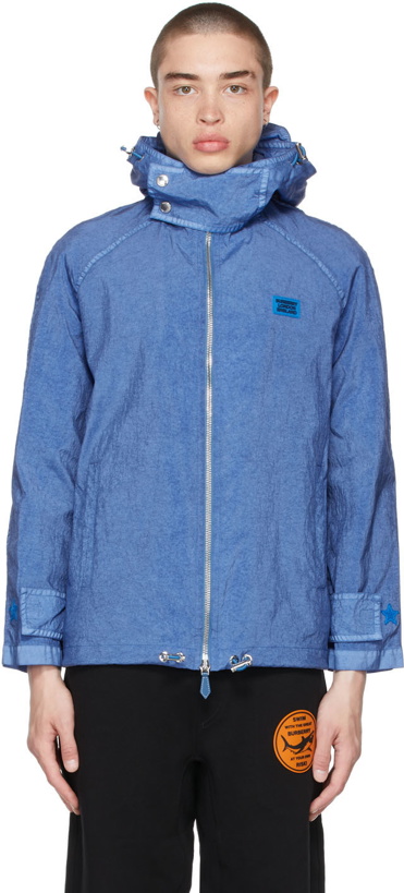 Photo: Burberry Blue Technical Canvas Jacket