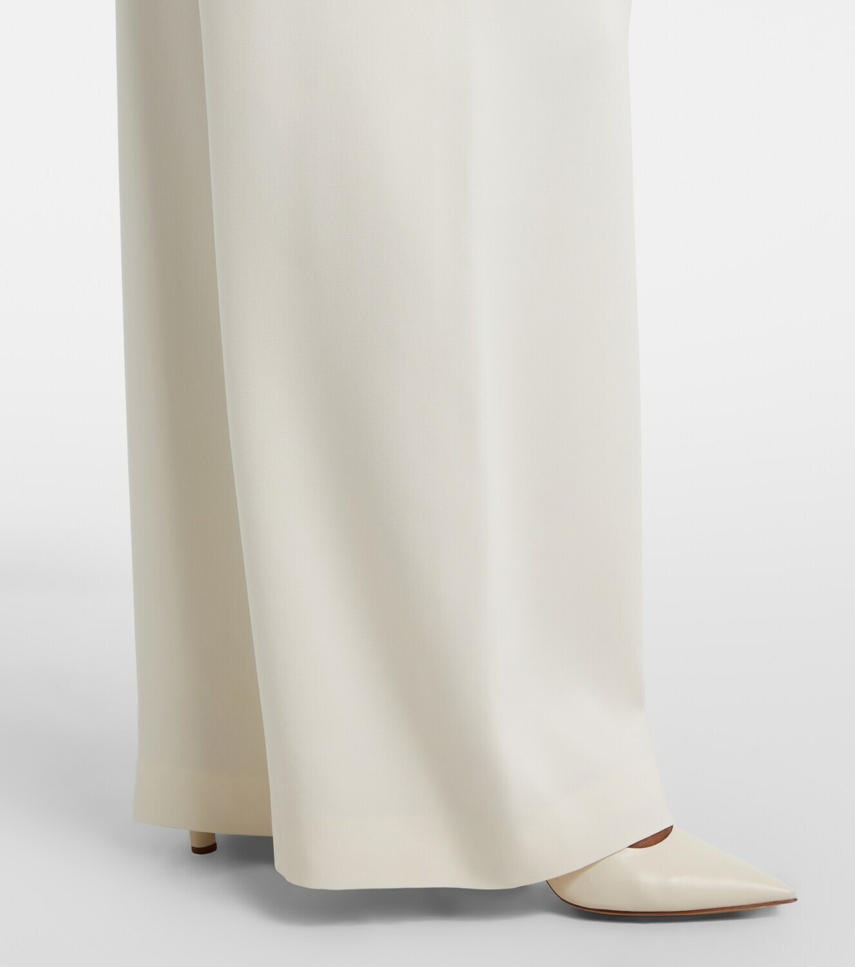 Oscar de la Renta Silk-blend georgette wide-leg pants