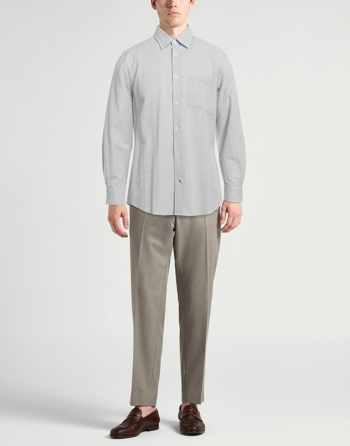 Dunhill Mens Shirt Light in Grey