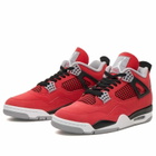 Air Jordan Men's 4 Retro Sneaker in Fire Red/White/Black