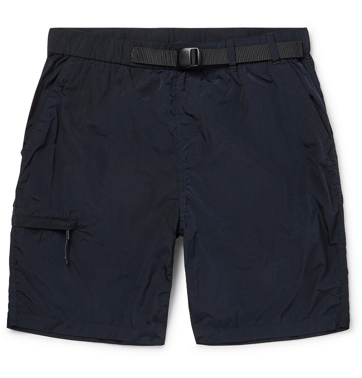 Photo: Norse Projects - Luther Belted Garment-Dyed Nylon Shorts - Blue