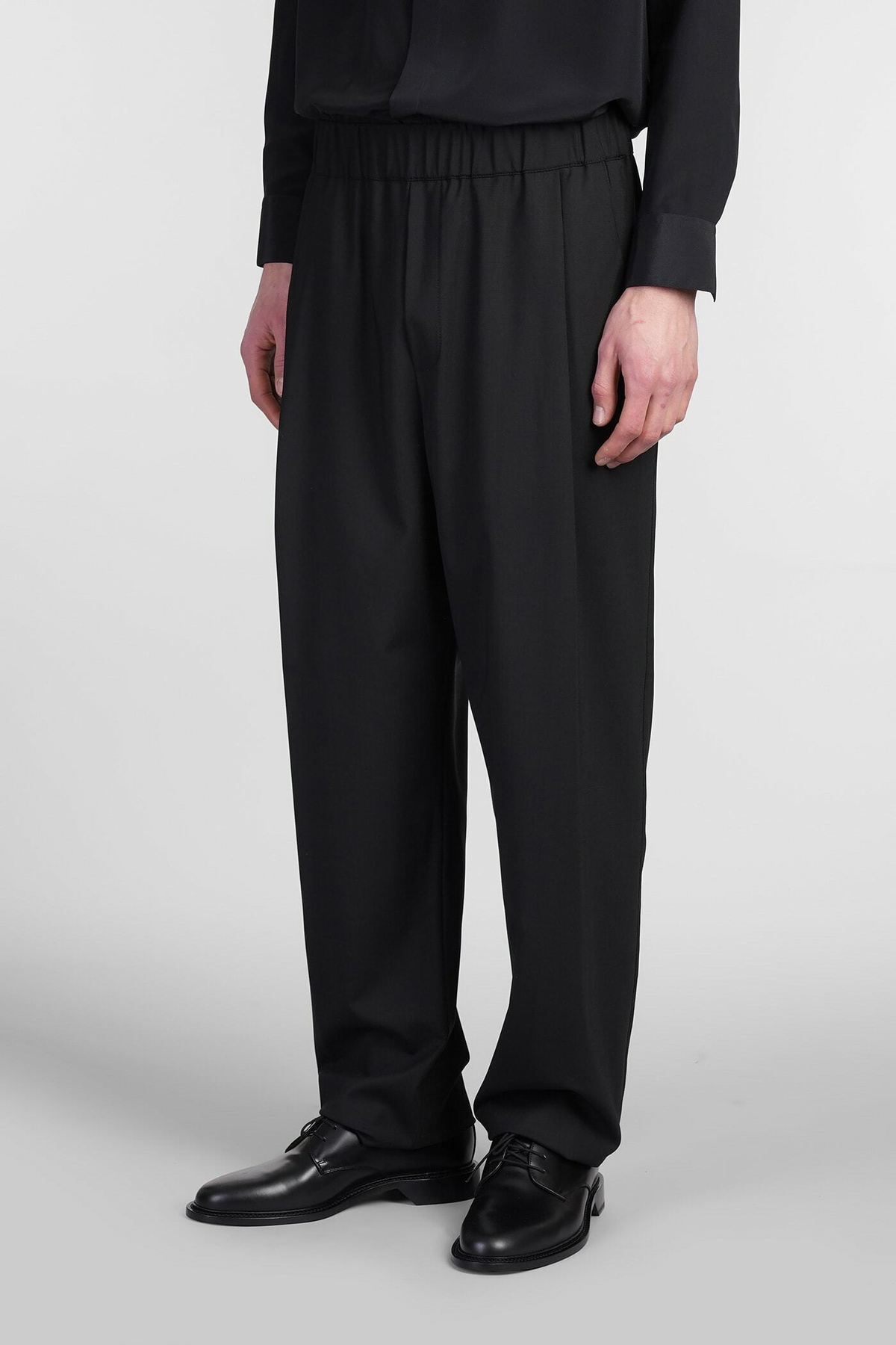 Laneus Pants In Black Wool