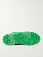 Off-White - Out of Office Suede Sneakers - Green