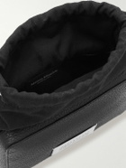 Maison Margiela - Logo-Appliquéd Full-Grain Leather and Canvas Camera Bag