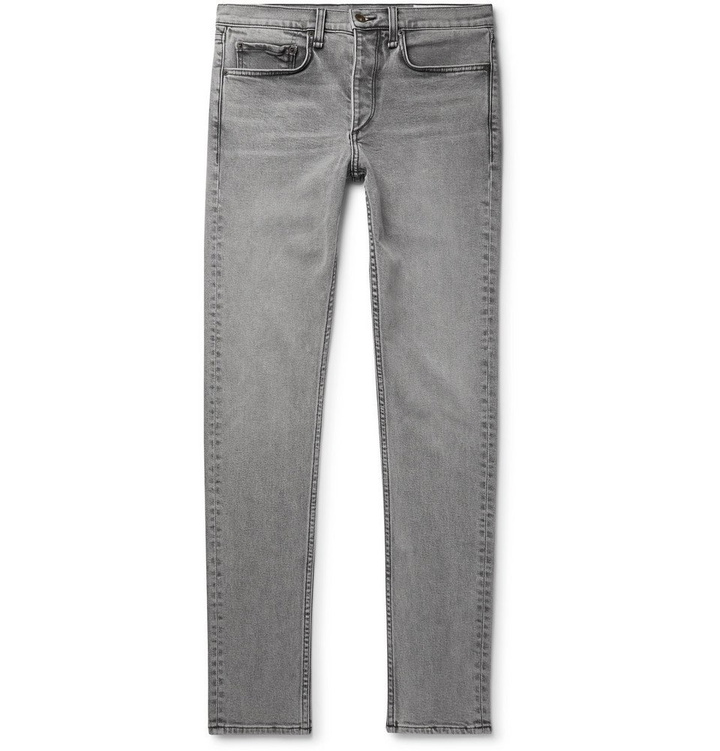 Photo: rag & bone - Fit 1 Skinny-Fit Stretch-Denim Jeans - Gray