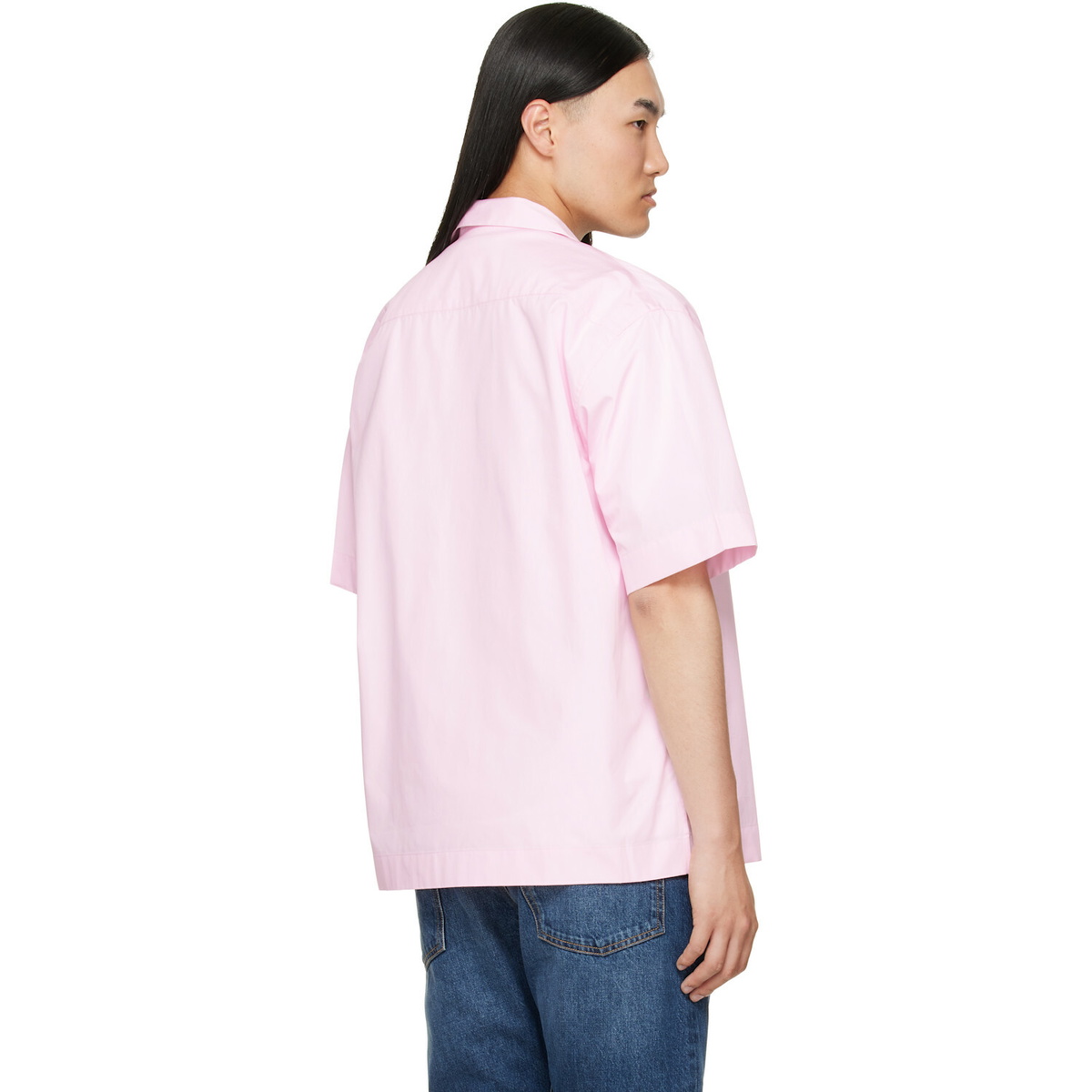 Givenchy Pink 'Givenchy Paris Paint Print' Poplin Shirt