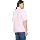 Givenchy Pink 'Givenchy Paris Paint Print' Poplin Shirt