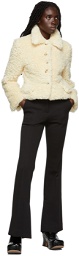 Recto Off-White Eco Fur Short Jacket