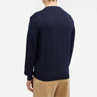 Maison Kitsuné Men's Bold Fox Head Patch Cardigan in Ink Blue