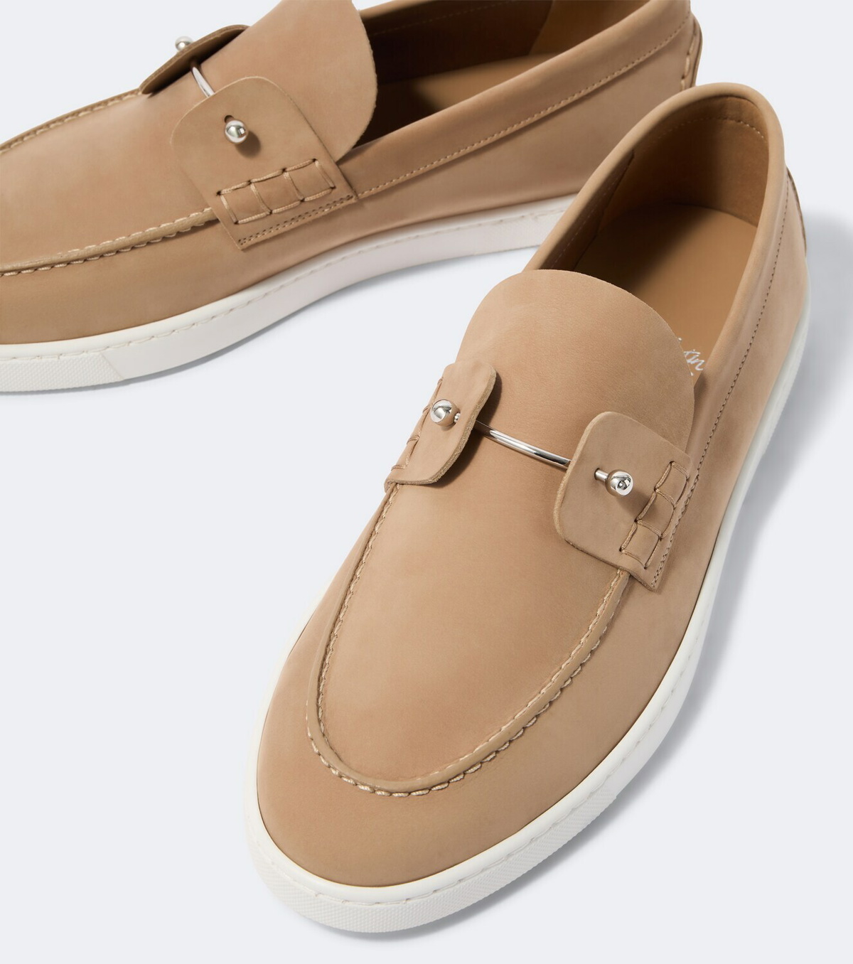 Christian Louboutin Chambeliboat leather slip-on shoes