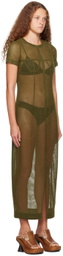 Eckhaus Latta Khaki Siren Maxi Dress