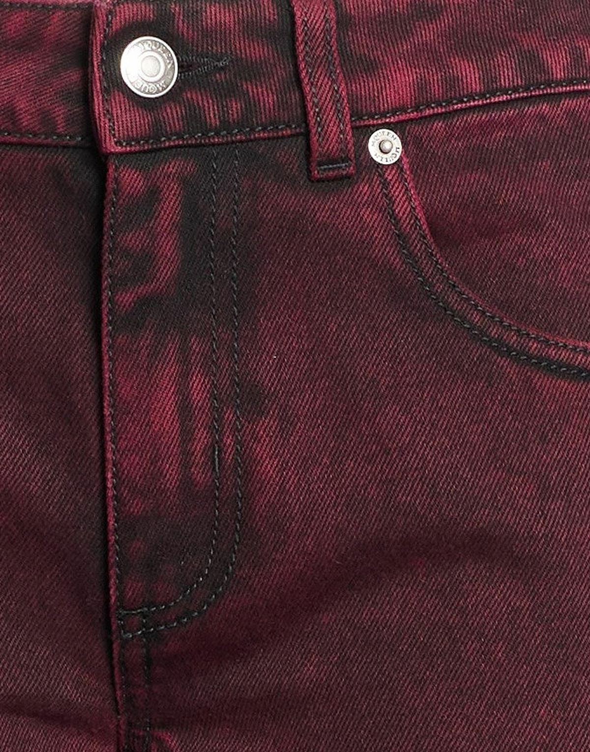 Mcqueen Womens Jeans Garnet