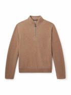 Loro Piana - North Woods Virgin Wool-Blend Half-Zip Sweater - Brown