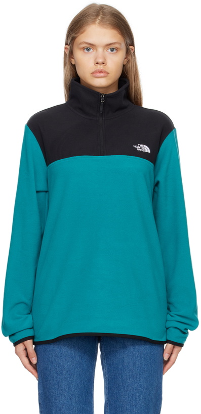 Photo: The North Face Blue & Black TKA Glacier Sweater