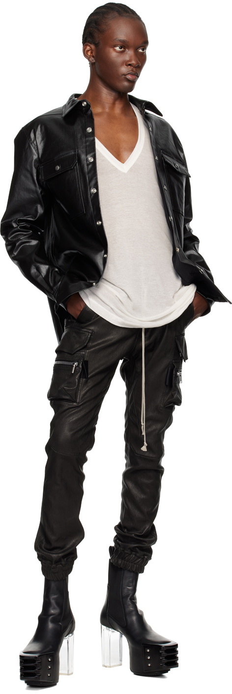 Rick Owens Off-White Porterville Deep V T-Shirt Rick Owens