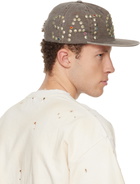 Satoshi Nakamoto Khaki Studded Wrap Around Cap
