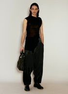 Yohji Yamamoto Embroidery Draped Pants