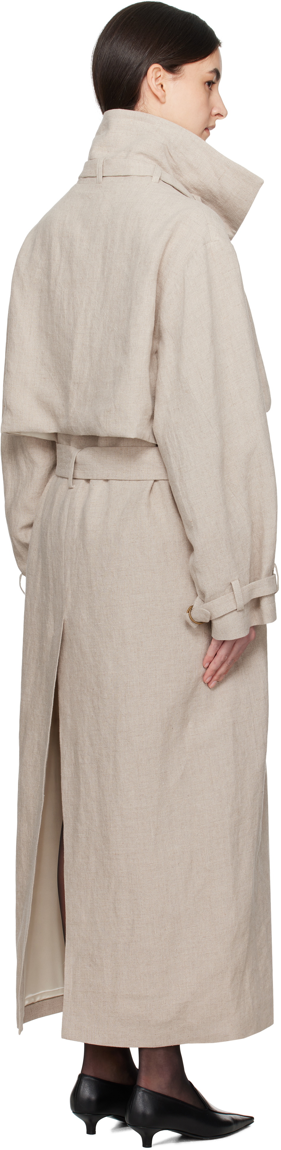 La Collection Beige Jocasta Trench Coat