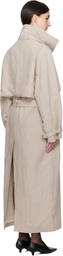 La Collection Beige Jocasta Trench Coat
