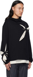 KUSIKOHC Black Origami Long Hoodie